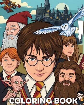 The Unofficial Coloring Book For Kids & Fans of Harry Potter's