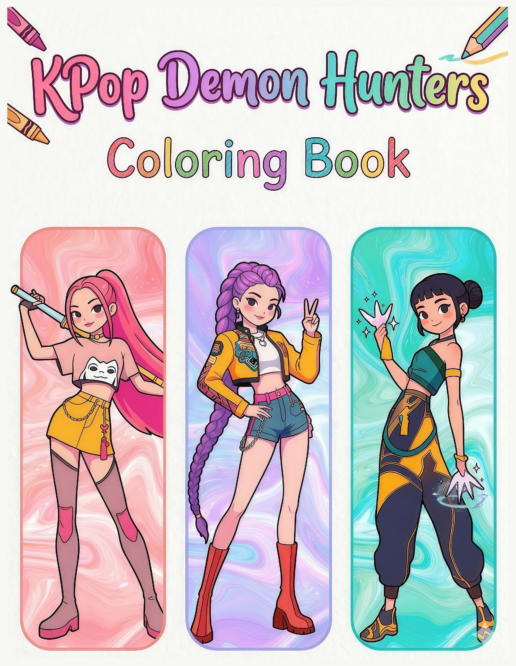 KPop Demon Hunters Coloring Book