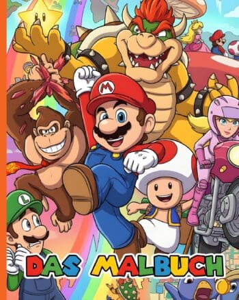 Das hochwertige Malbuch für Kinder und Fans von Mario's