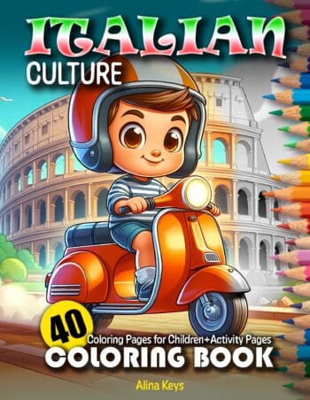 Italian Culture Coloring Book for Kids