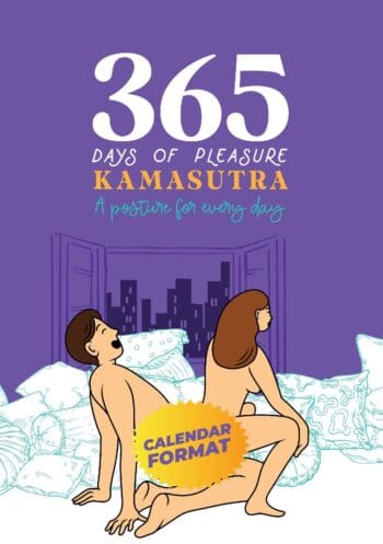 365 days of pleasure. A posture for every day. Sex positions. Kamasutra. Adult game.