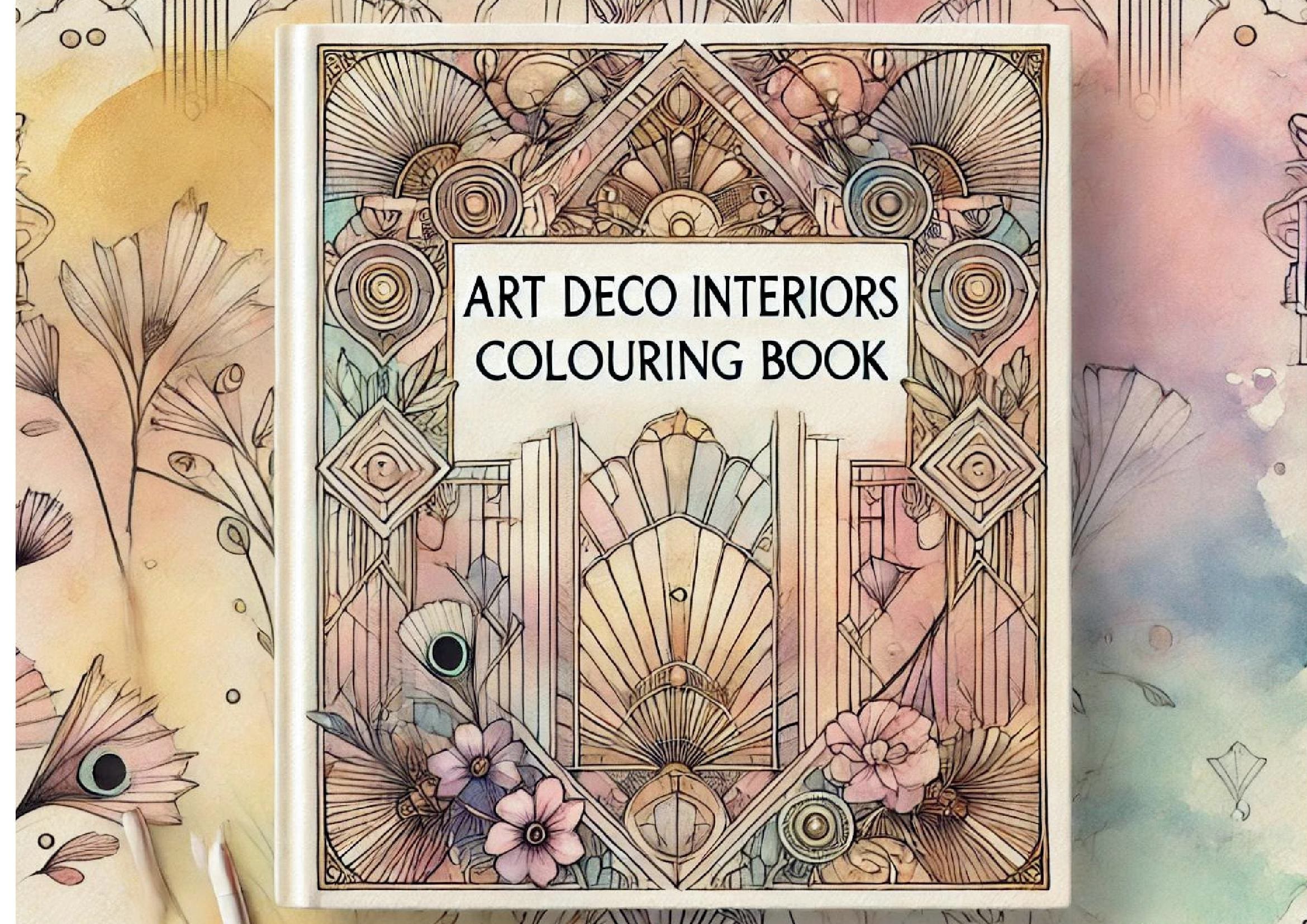 Art Deco Interiors Colouring Book
