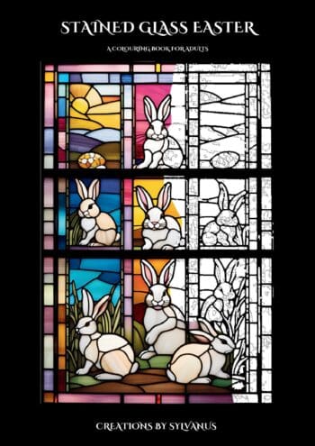 Stained Glass Easter Colouring Book (Spiral Bound)