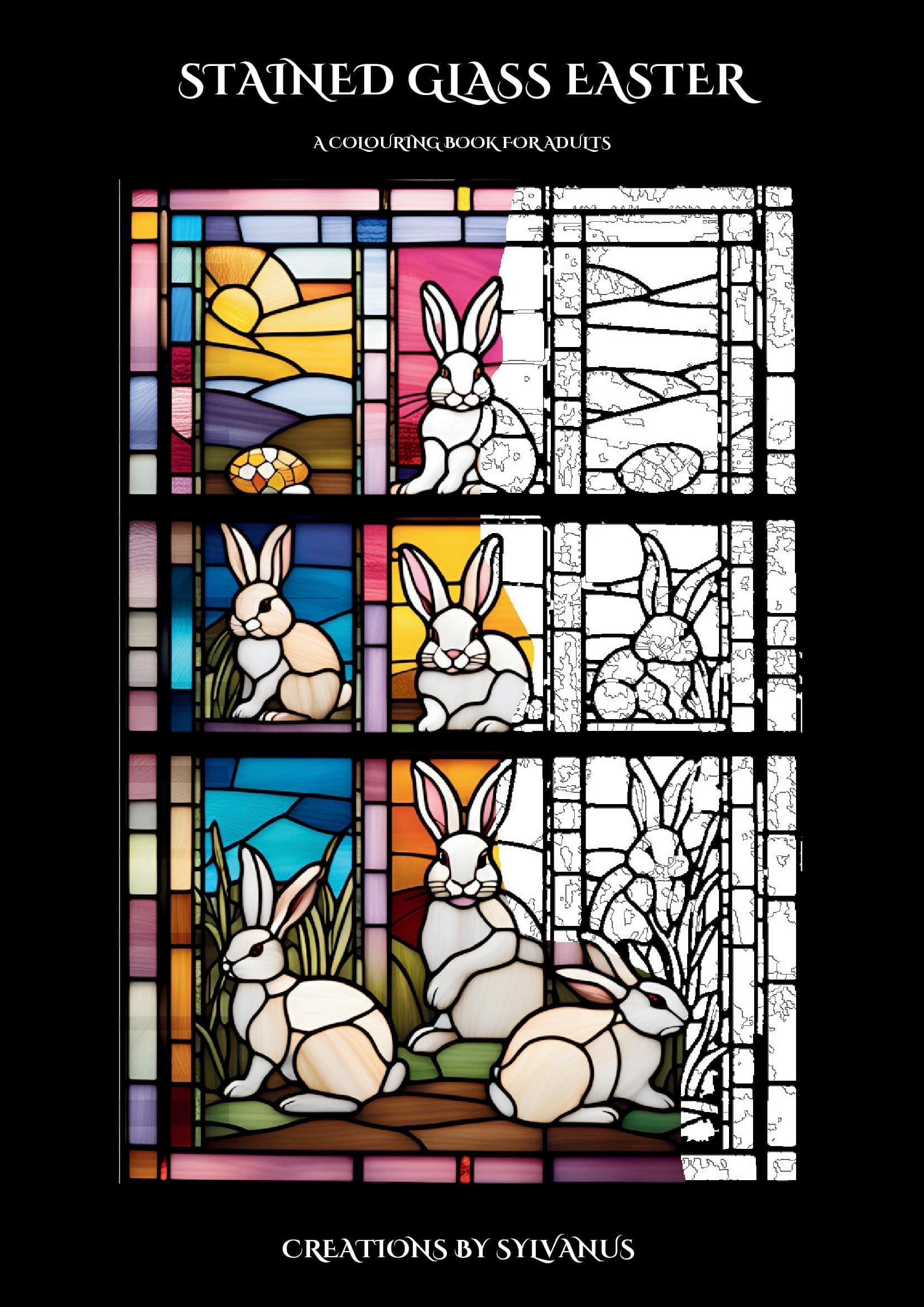 Stained Glass Easter Colouring Book (Spiral Bound)