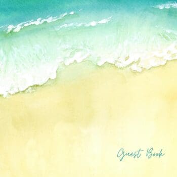 Beach house guest book (hardback)
