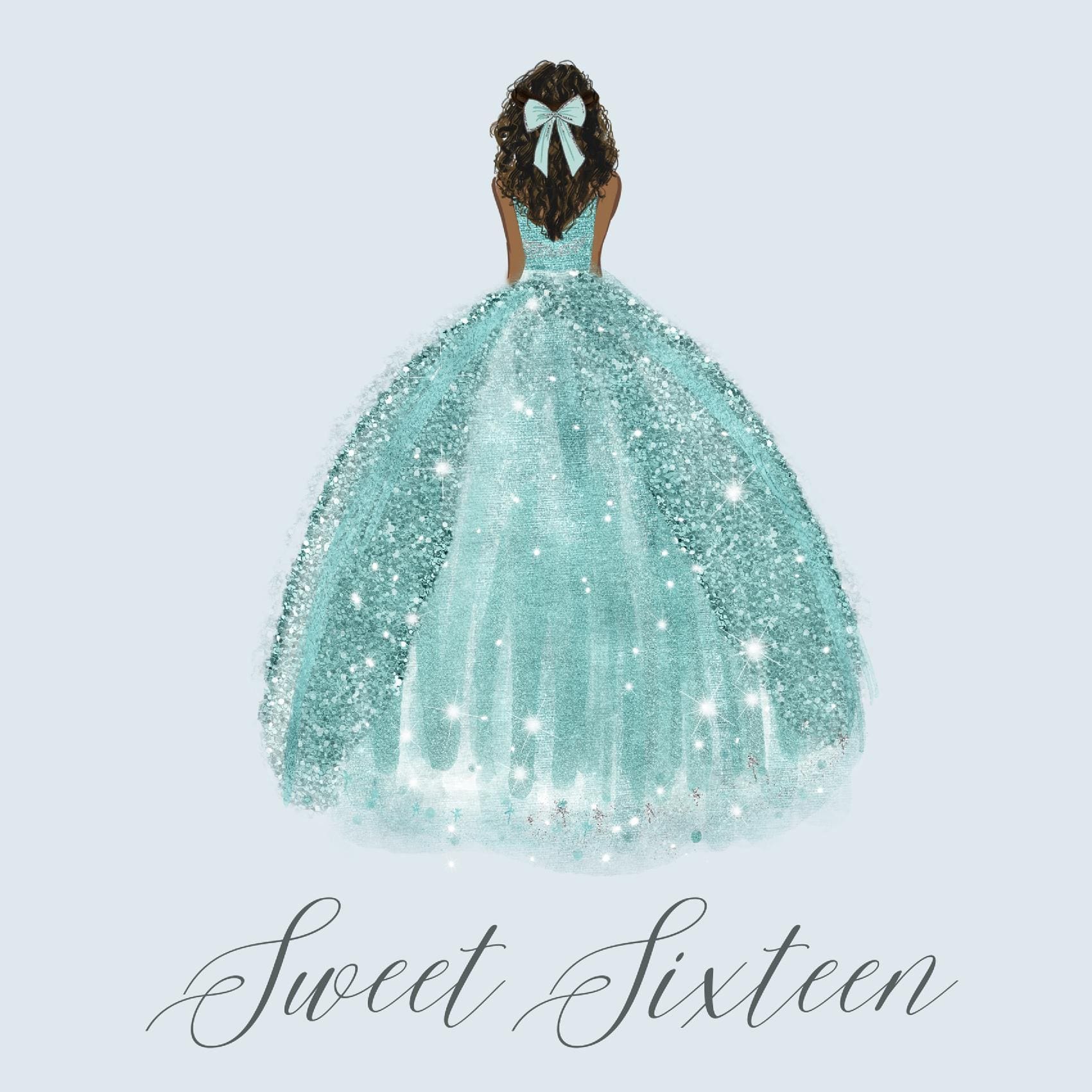 Sweet Sixteen guest book hardback