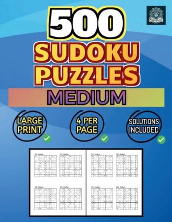 500 MEDIUM Sudoku Puzzles