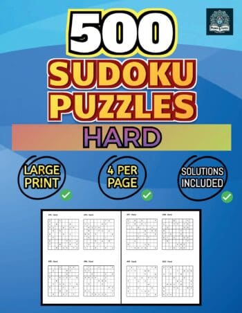 500 HARD Sudoku Puzzles