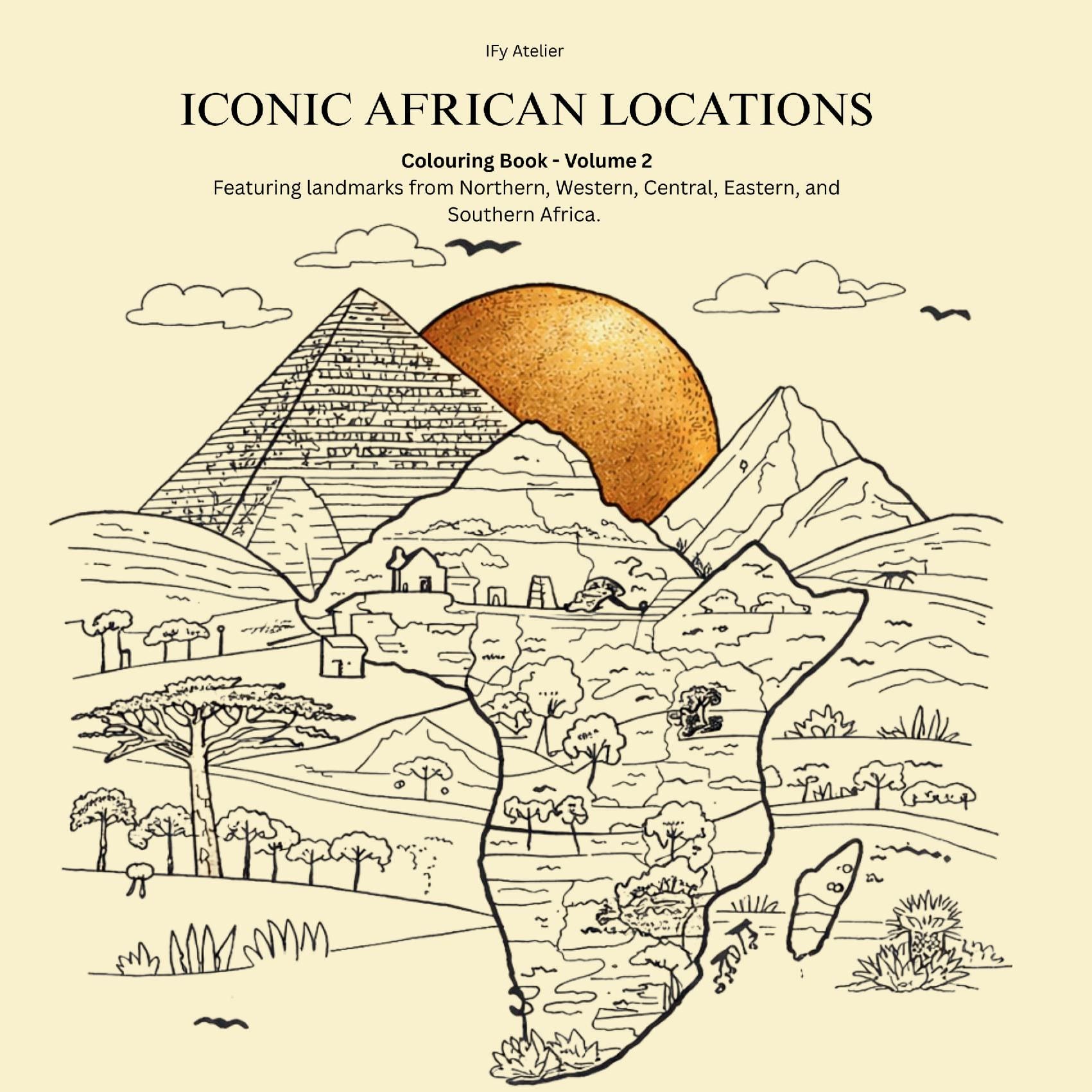 Iconic African Locations Colouring Book Volume 2