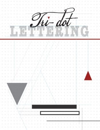 Tri-Dot Lettering: Triangle-Dot Grid Notebook