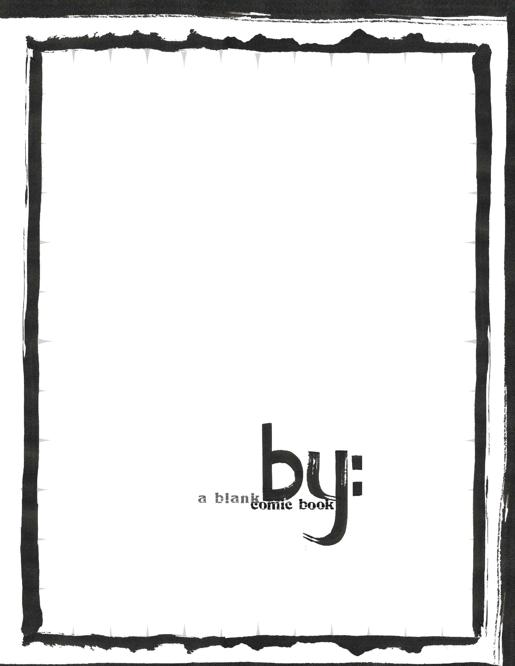 By: A Blank Comic Book