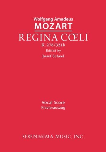 Regina coeli in C major, K.276/321b (Scheel)