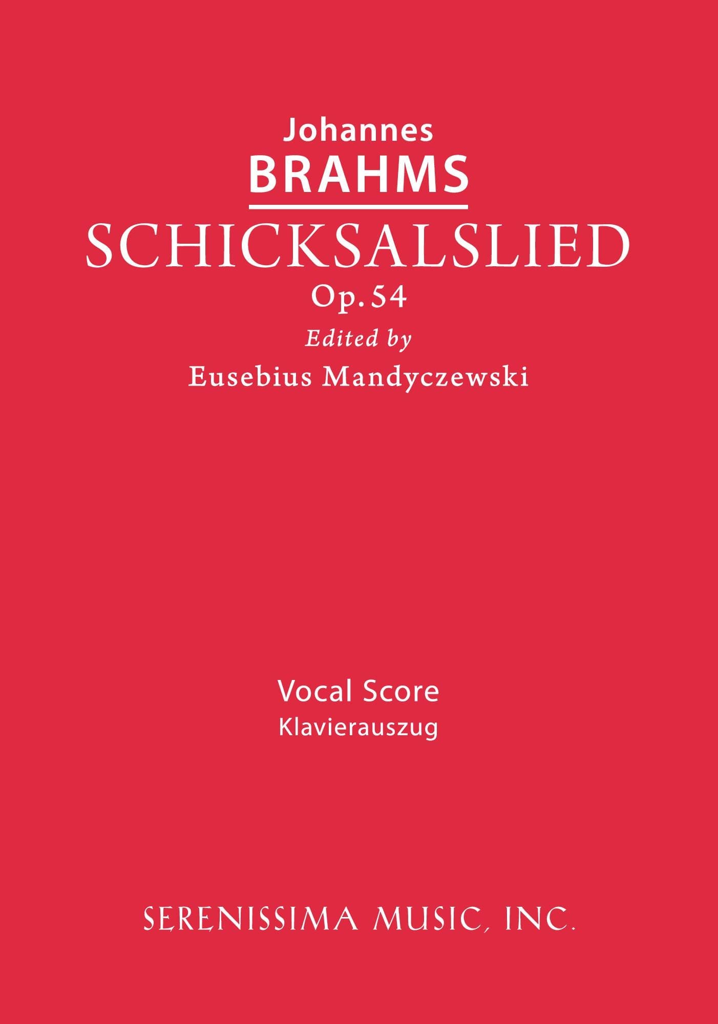 Schicksalslied, Op.54 (Mandyczewski)