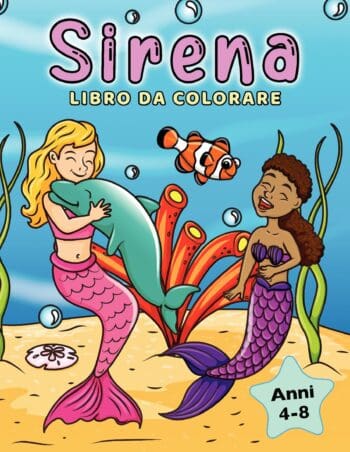 Sirena Libro da Colorare