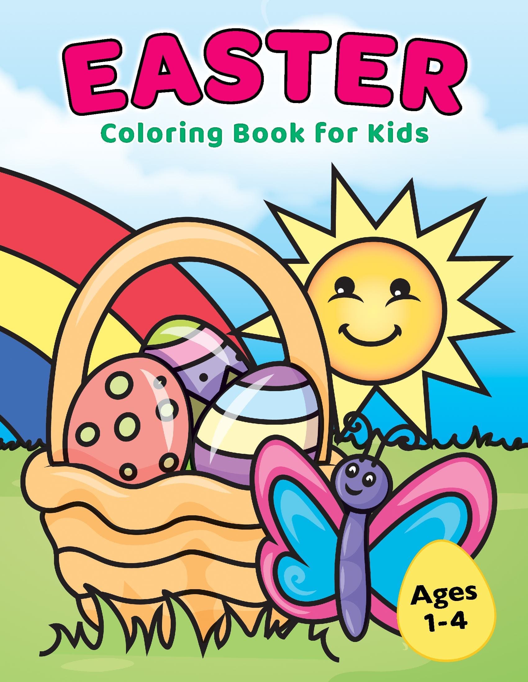 Easter Coloring Book for Kids Ages 1-4