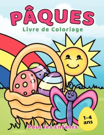 Livre de coloriage de Paques pour les Enfants 1-4 ans