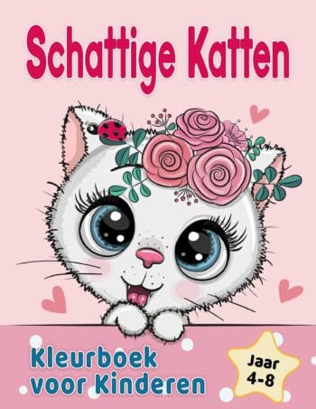 Schattige Katten Kleurboek voor Kinderen 4-8 jaar