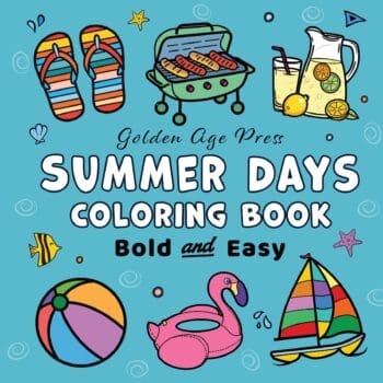Summer Days Bold & Easy Coloring Book