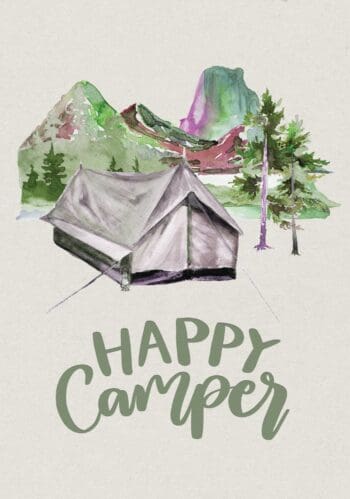 Camping Journal Log Book & RV Trip Planner, Happy Camper