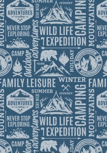 Camping Journal Log Book & RV Trip Planner, Blue