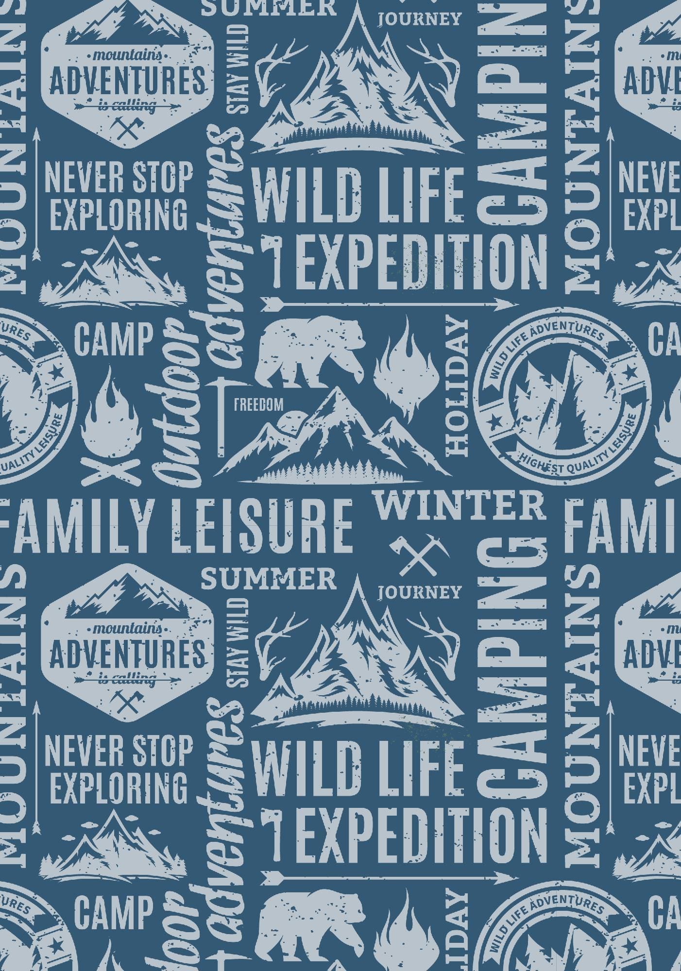 Camping Journal Log Book & RV Trip Planner, Blue