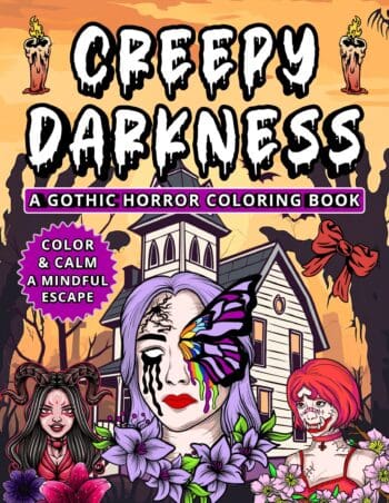 A Gothic Horror Coloring Book – A Hauntingly Beautiful Journey into Mindful Escape!