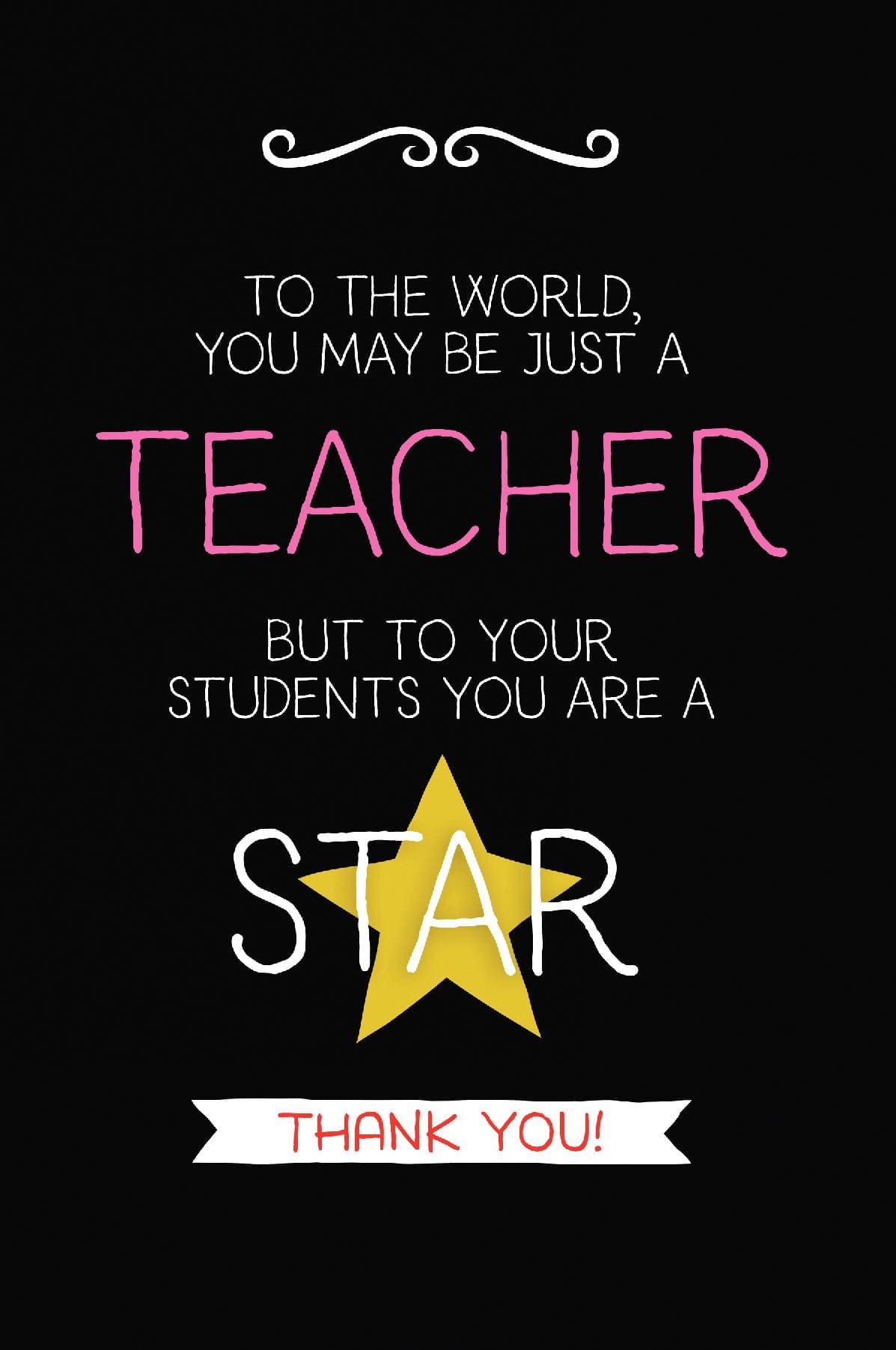 To The World: Teacher Notebook Journal, Great for Year End Gift/Teacher Appreciation/Thank You/Retirement