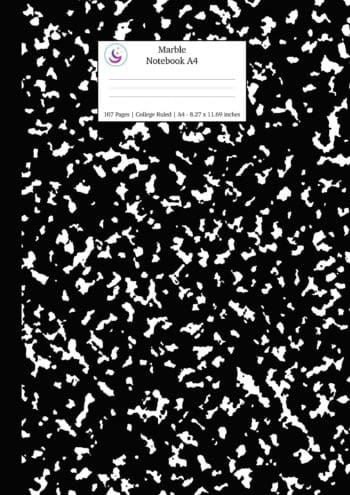 Marble Notebook A4