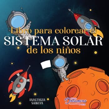 Libro para colorear el sistema solar de los niños