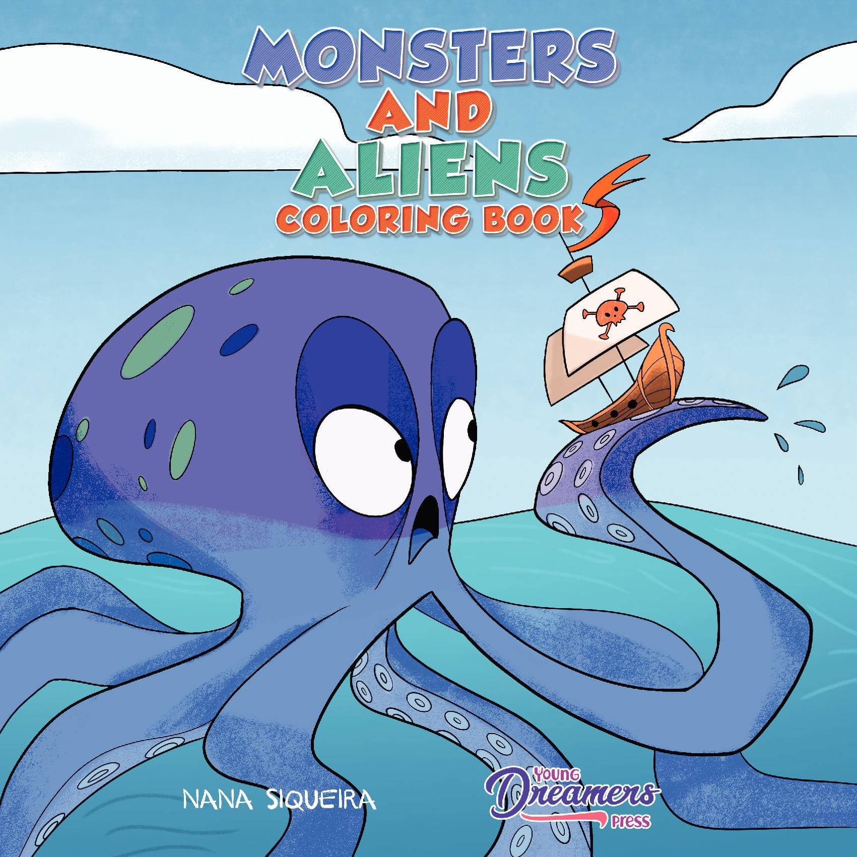 Monsters and Aliens Coloring Book