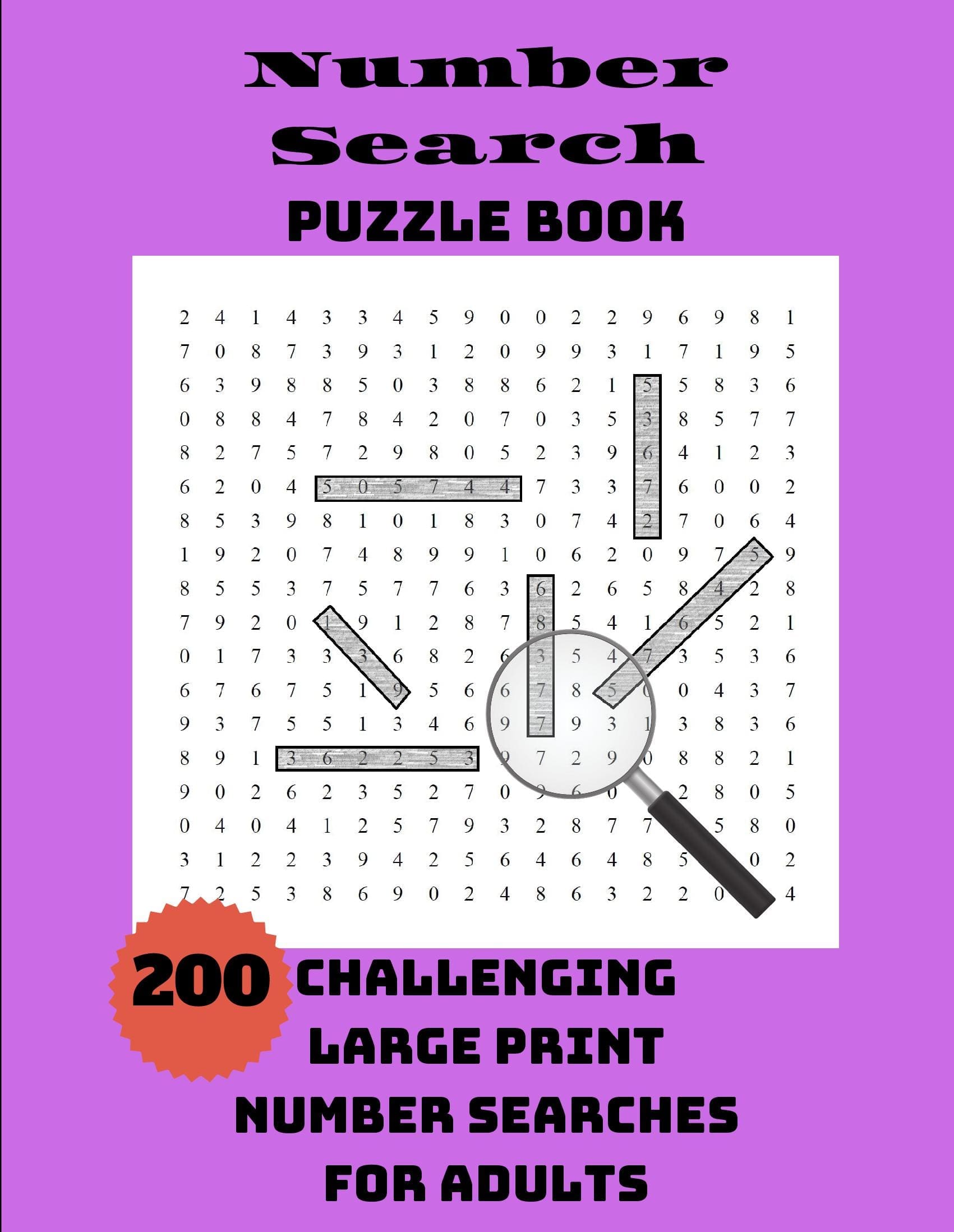 Number Search Puzzle Book