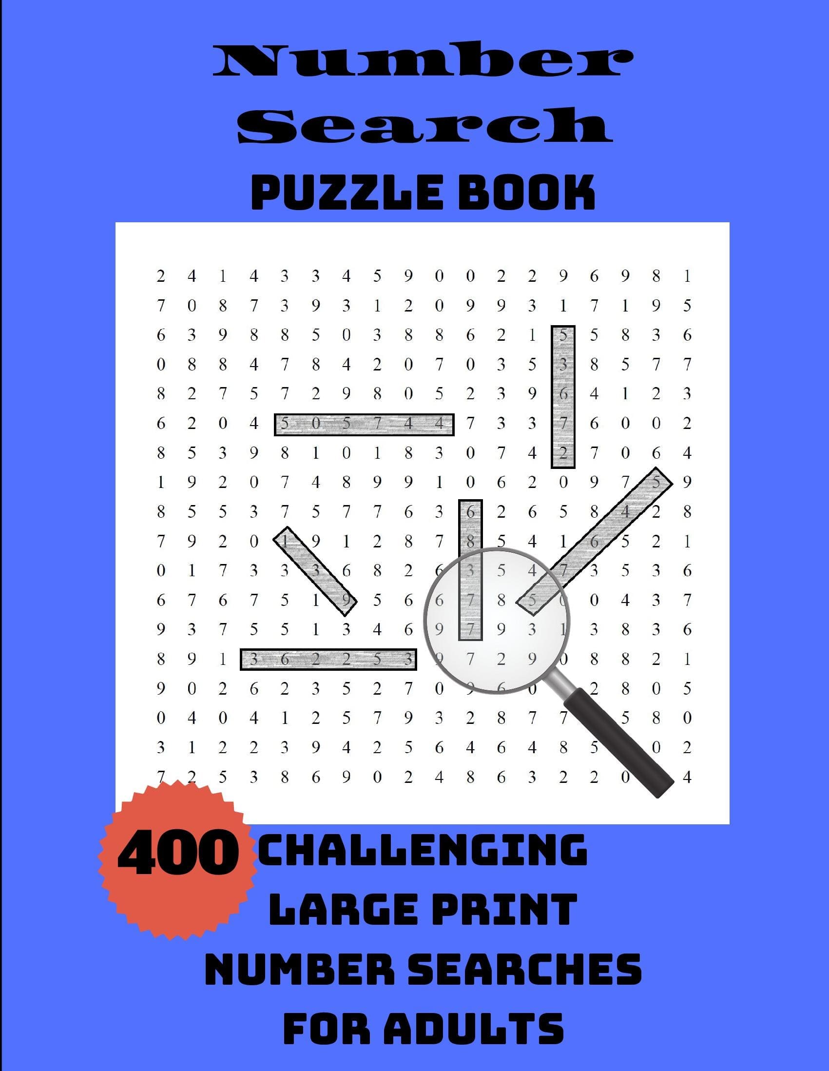 Number Search Puzzle Book