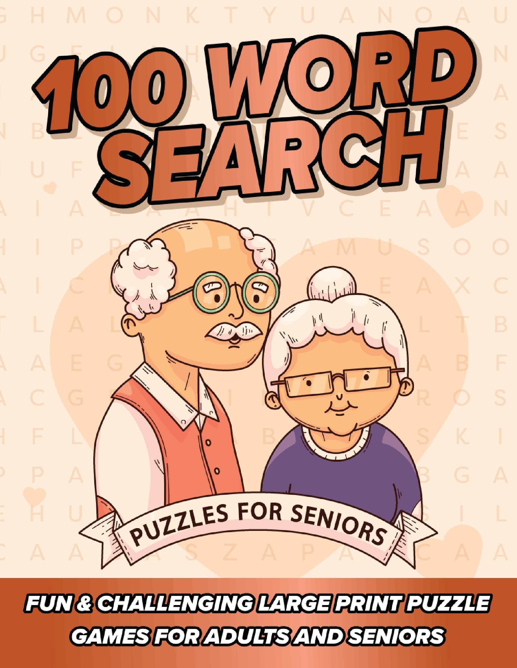 100 Word Search Puzzles for Seniors