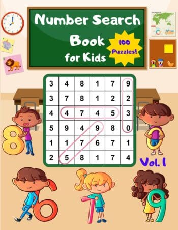 Number Search Book for Kids