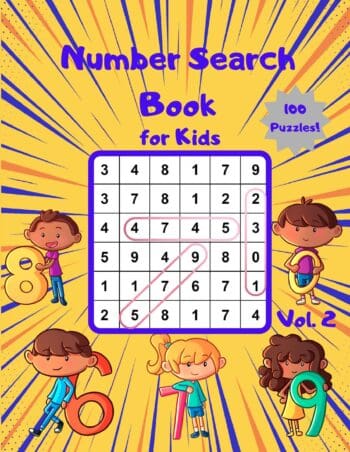 Number Search Book for Kids