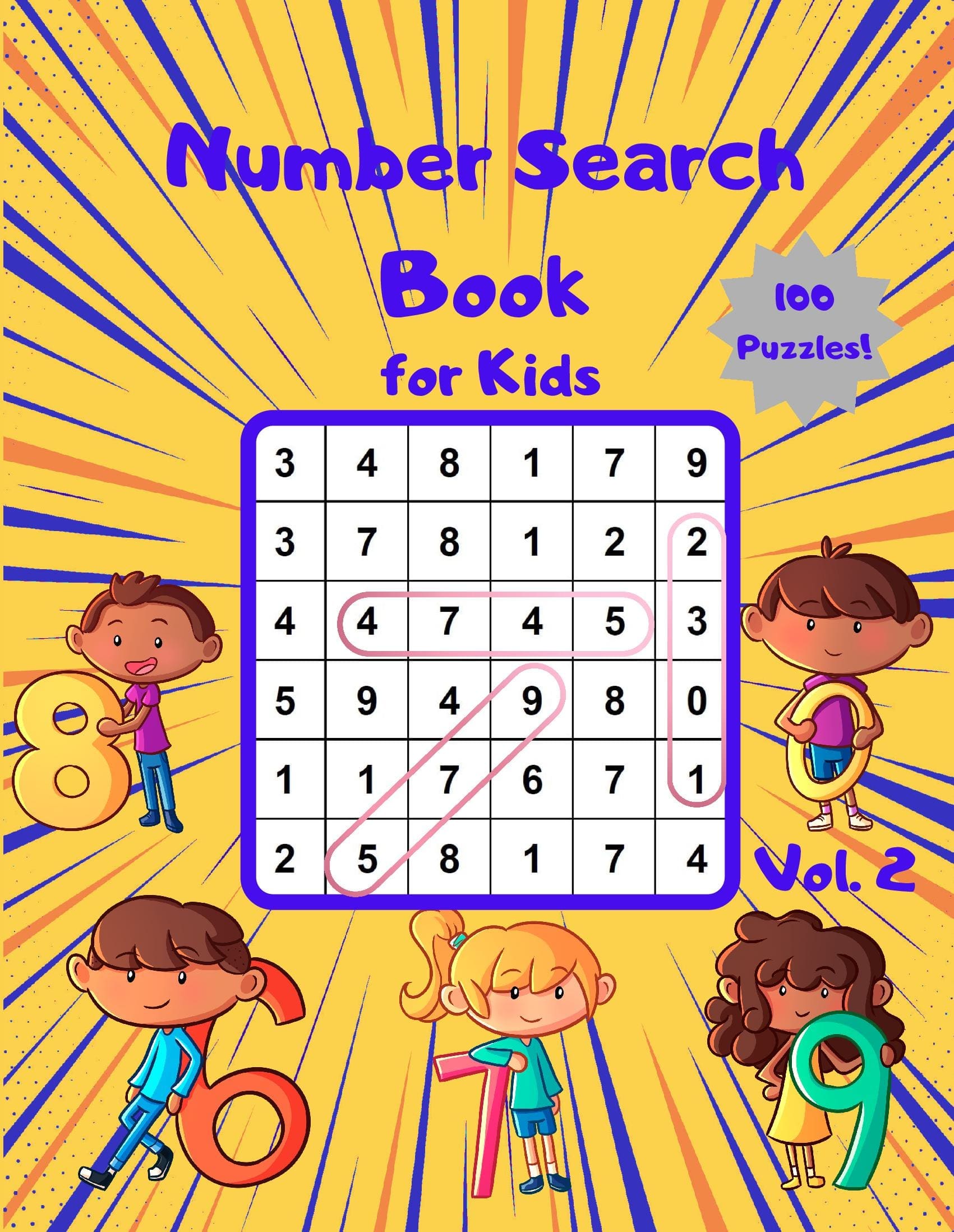 Number Search Book for Kids