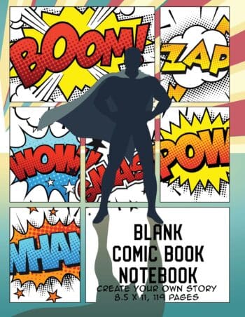 Blank Comic Book Notebook