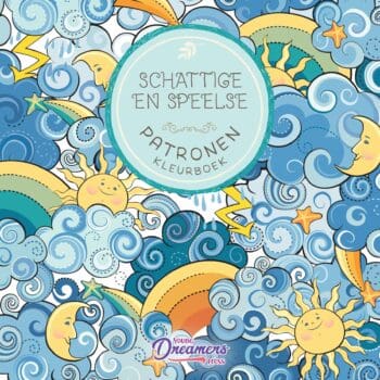 Shattige en speelse patronen kleurboek