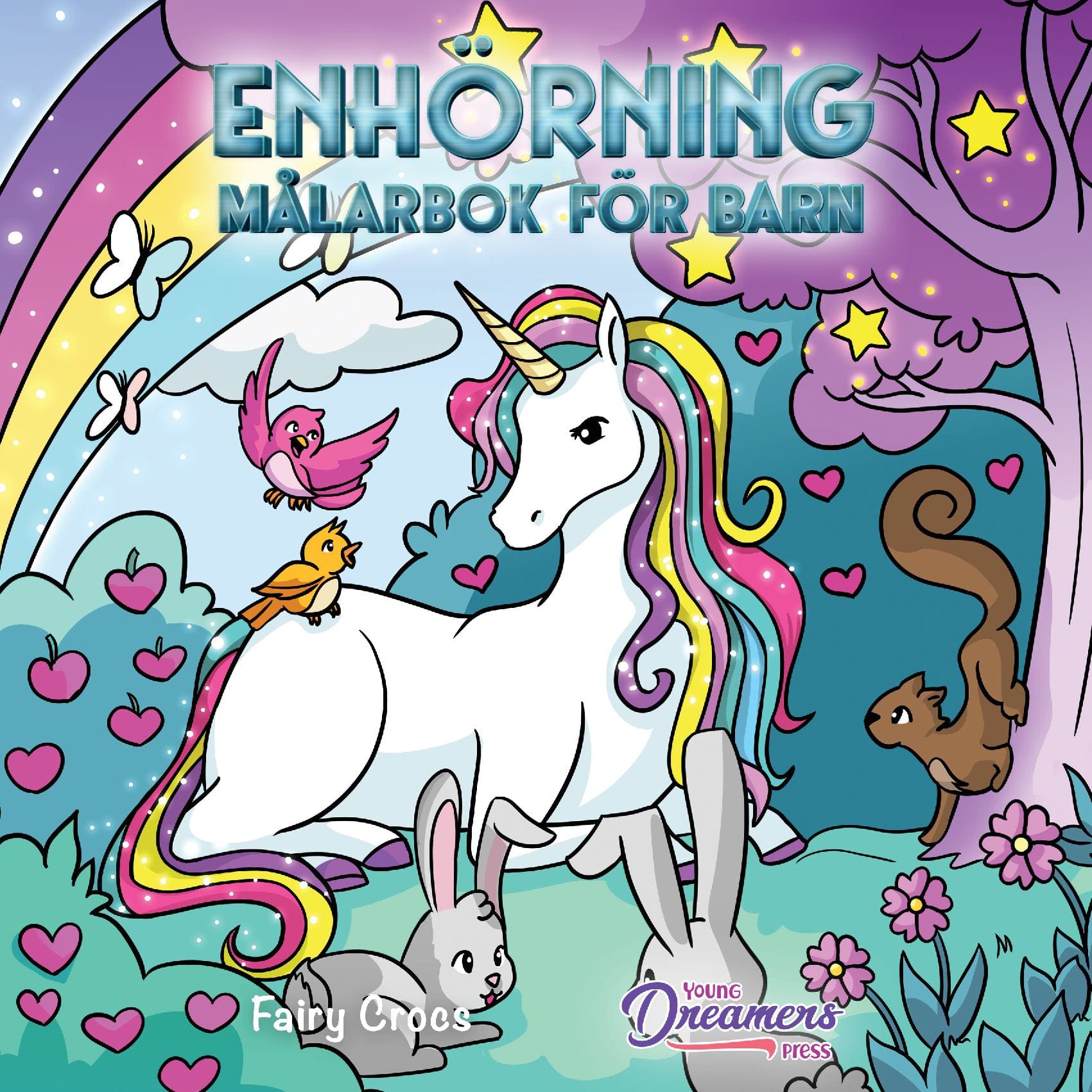 Enhörning Målarbok för barn