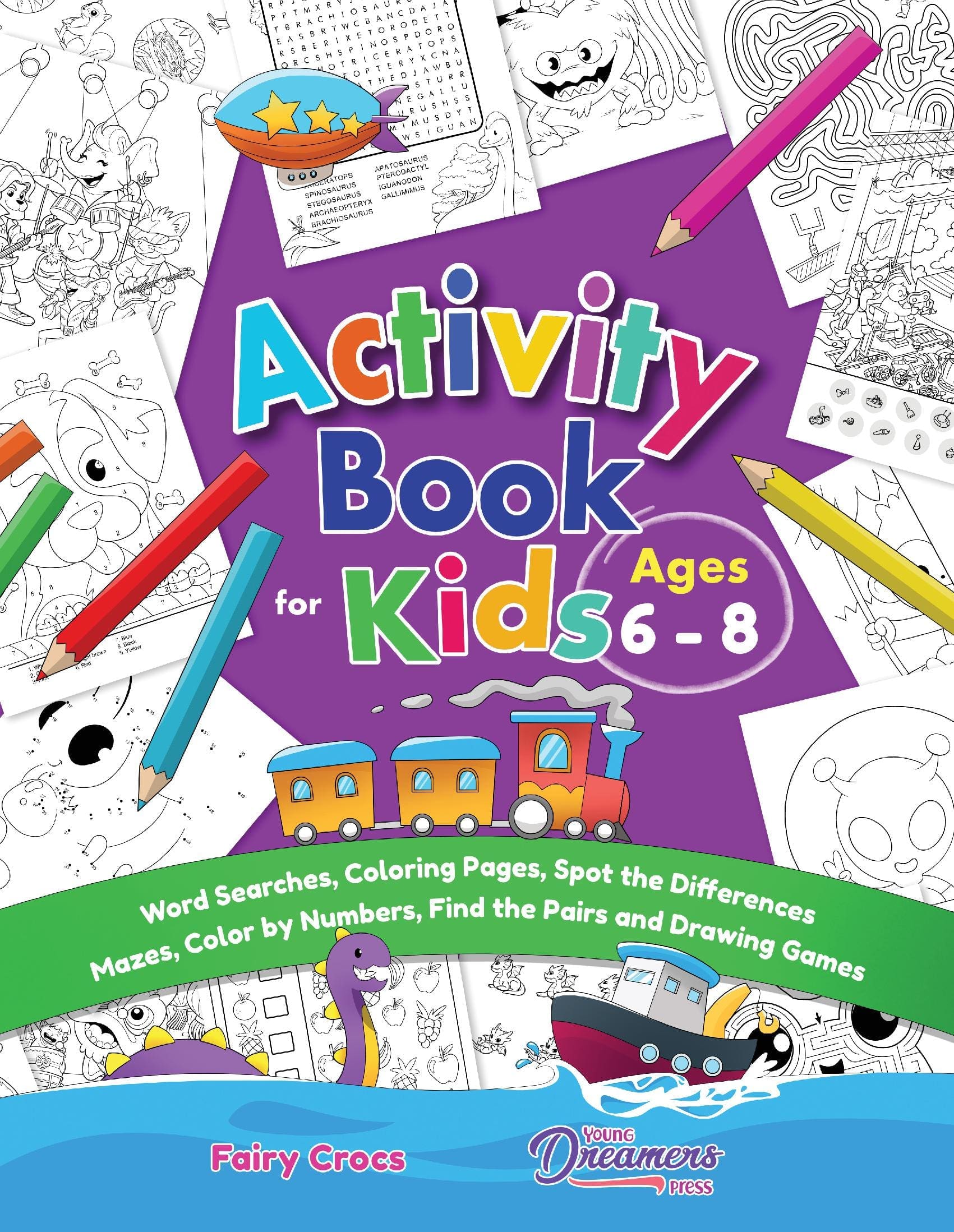 Activity Book for Kids Ages 6-8