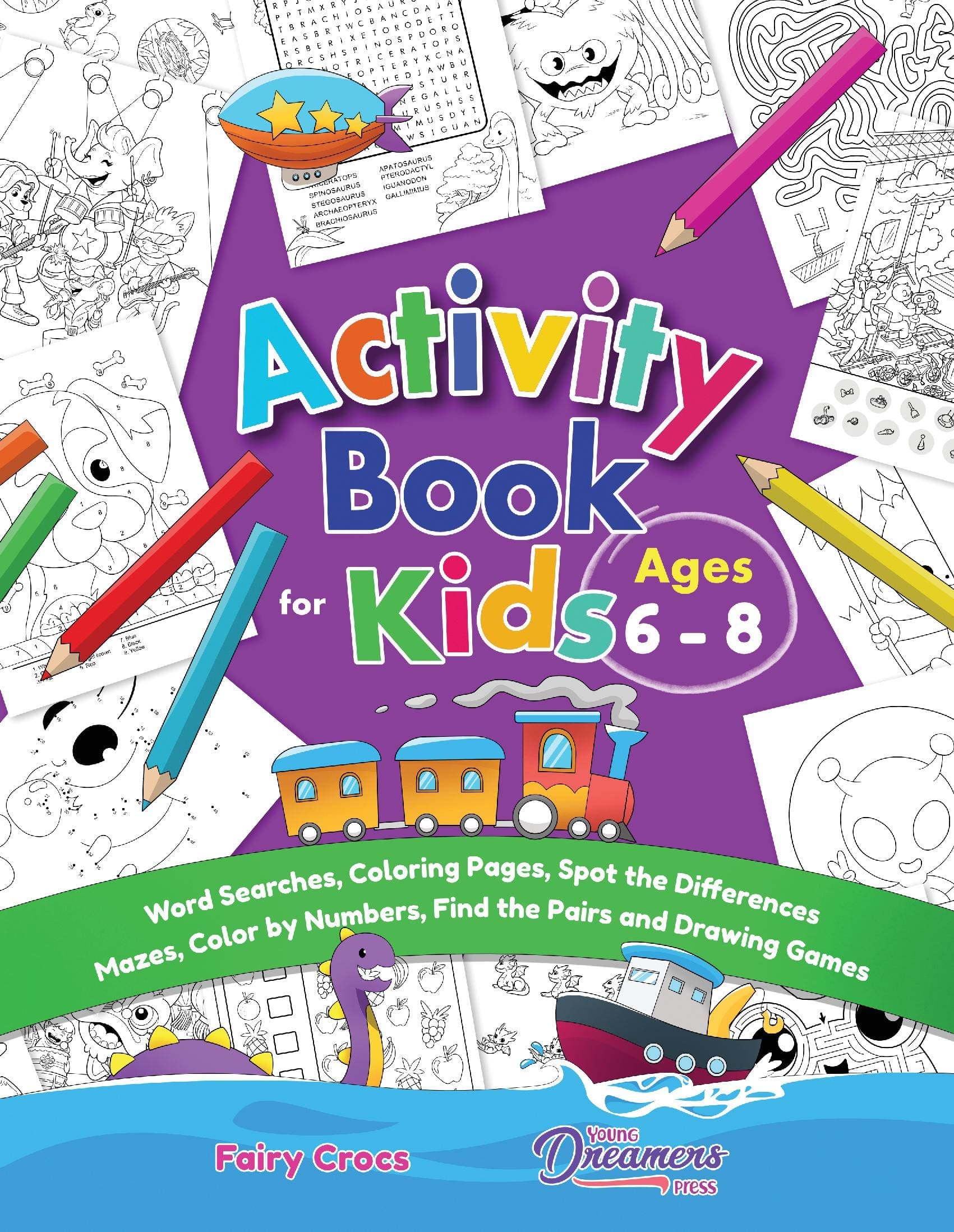 Activity Book for Kids Ages 6-8