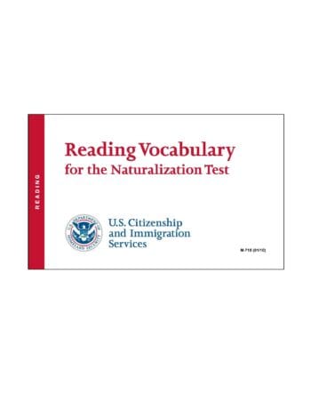 USCIS Reading Vocabulary Flash Cards for the Naturalization Test - U.S. Citizenship and Immigration Services