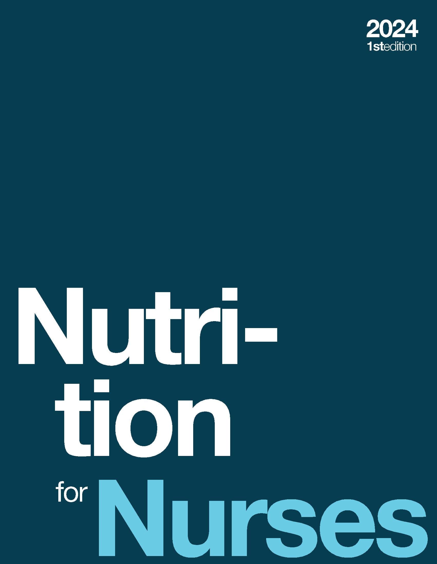 Nutrition for Nurses 2024 (hardcover, color)