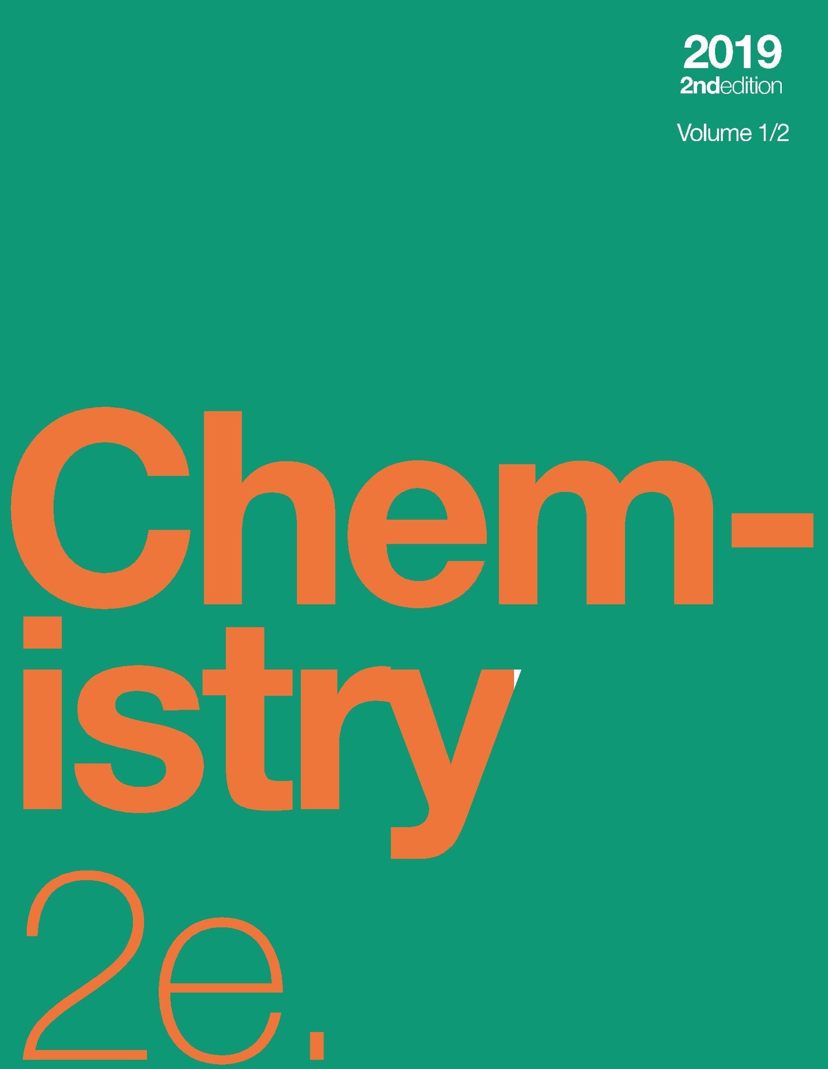 Chemistry 2e, Volume 1/2 (hardcover, color)