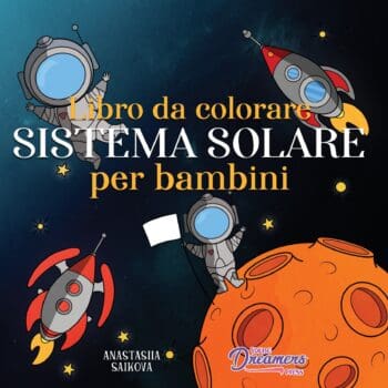 Libro da colorare sistema solare per bambini