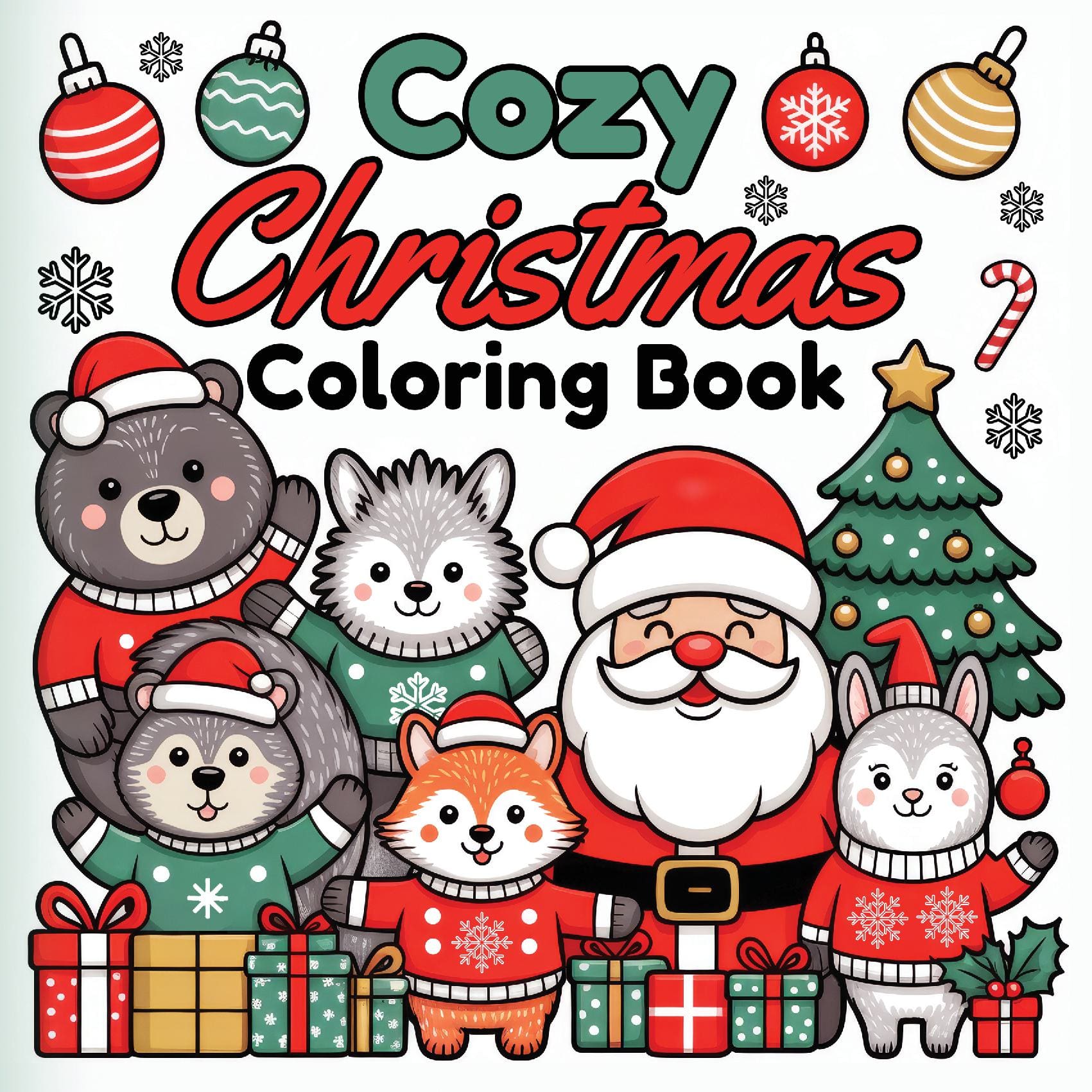 Cozy Christmas Coloring Book