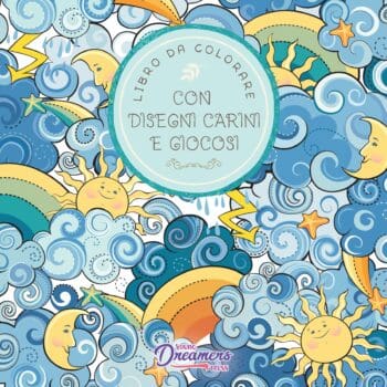 Libro da colorare con disegni carini e giocosi