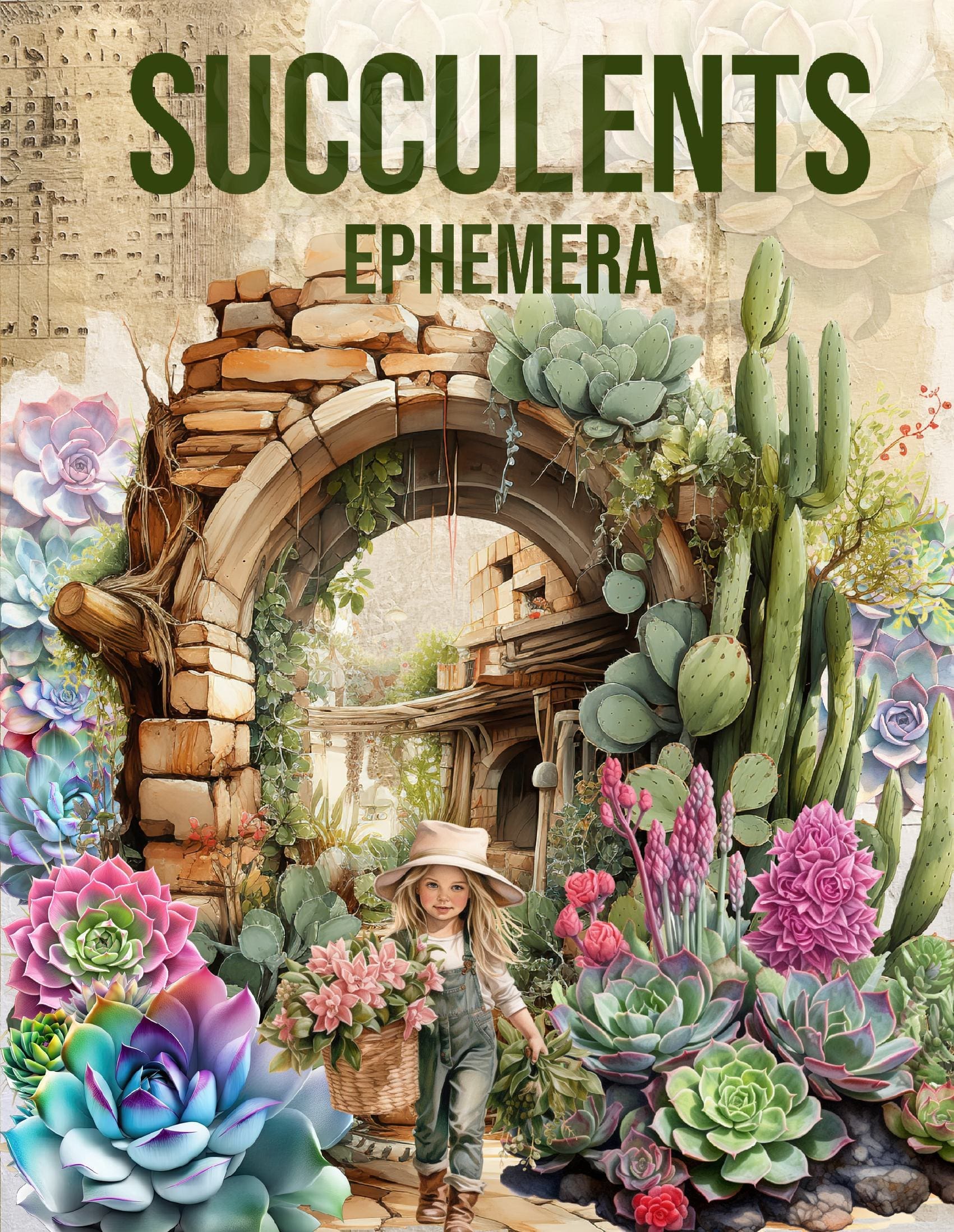 Succulents Ephemera Book