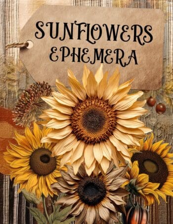 Sunflowers Ephemera Book