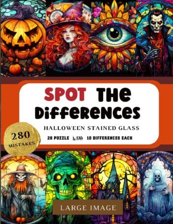 Halloween Spot the Differences Book